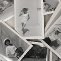 Lot 085 - Grouping Of Thirteen Vintage Black And White Snapshot Photographs Of Stylish Women On Vacation And Other Scenes