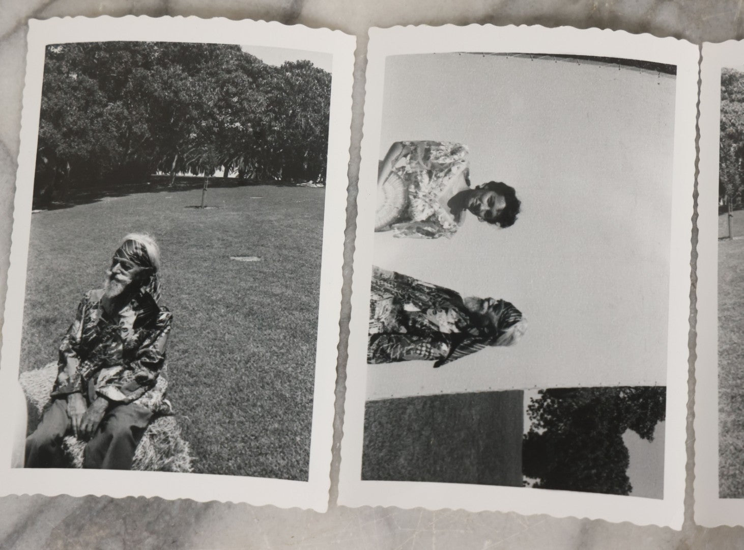 Lot 085 - Grouping Of Thirteen Vintage Black And White Snapshot Photographs Of Stylish Women On Vacation And Other Scenes