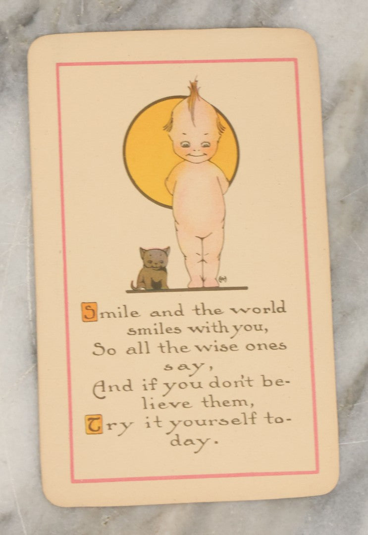 Lot 097 - Grouping Of Three Antique Kewpie Color Greeting Cards, Published In 1907 By The J. Raymond Howe Co., Chicago