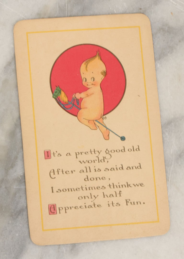 Lot 097 - Grouping Of Three Antique Kewpie Color Greeting Cards, Published In 1907 By The J. Raymond Howe Co., Chicago