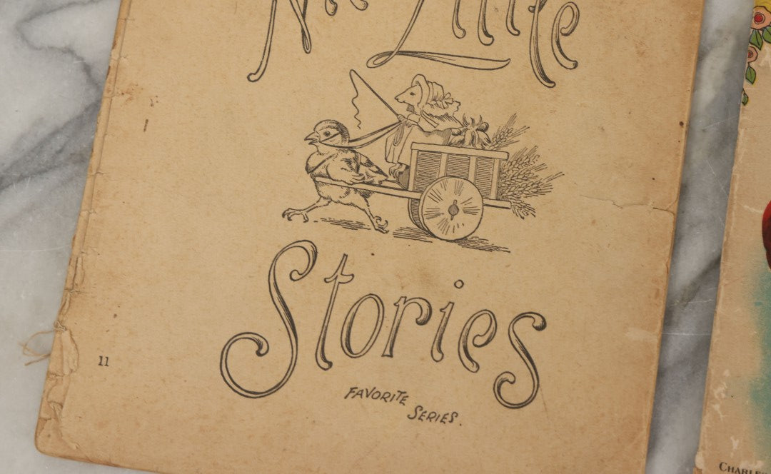 Lot 100 - Pair Of Antique Childrens Booklets Including "Hop O'My Thumb" With Lithograph Cover And "Nice Little Stories," Circa 1895