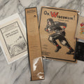 Lot 102 - Five Piece Ephemera Grouping Including "On, Wisconsin! March Song," Embroidered Forget Me Not Postcard, U.S.D.A. "Home Storage Of Vegetables" Booklet, Republican Election Ticket, And Tintype Of Elderly Man And Woman