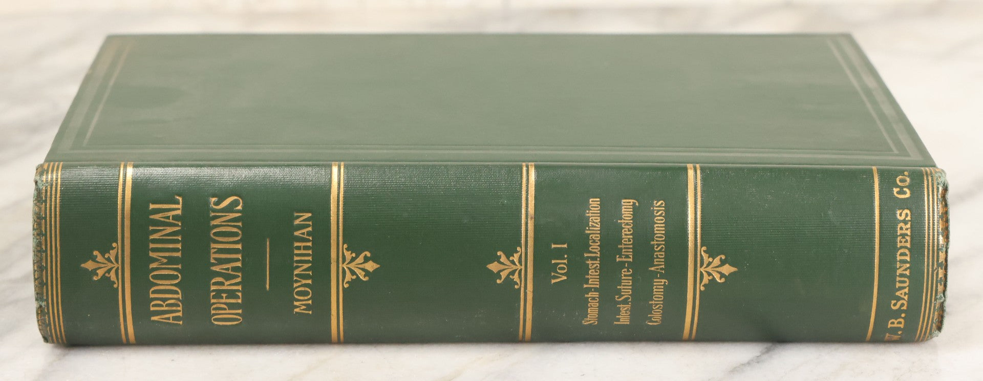 Lot 106 - "Abdominal Operations, Volume I" Antique Medical Textbook By Sir Berkeley Moynihan, Third Edition, Revised, Fully Illustrated, W.B. Saunders Company, Publisher, Philadelphia And London, 1914