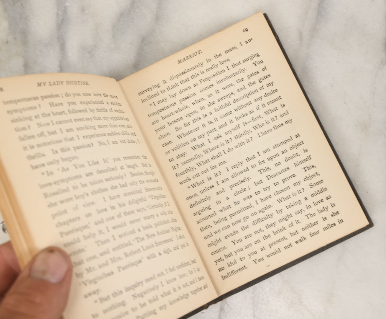 Lot 107 - "My Lady Nicotine" Antique Book By J.M. Barrie, Containing Musings And Stories Related To Smoking, Nicotine, And Tobacco, H.M. Caldwell Company, Publisher, New York, Circa 1900