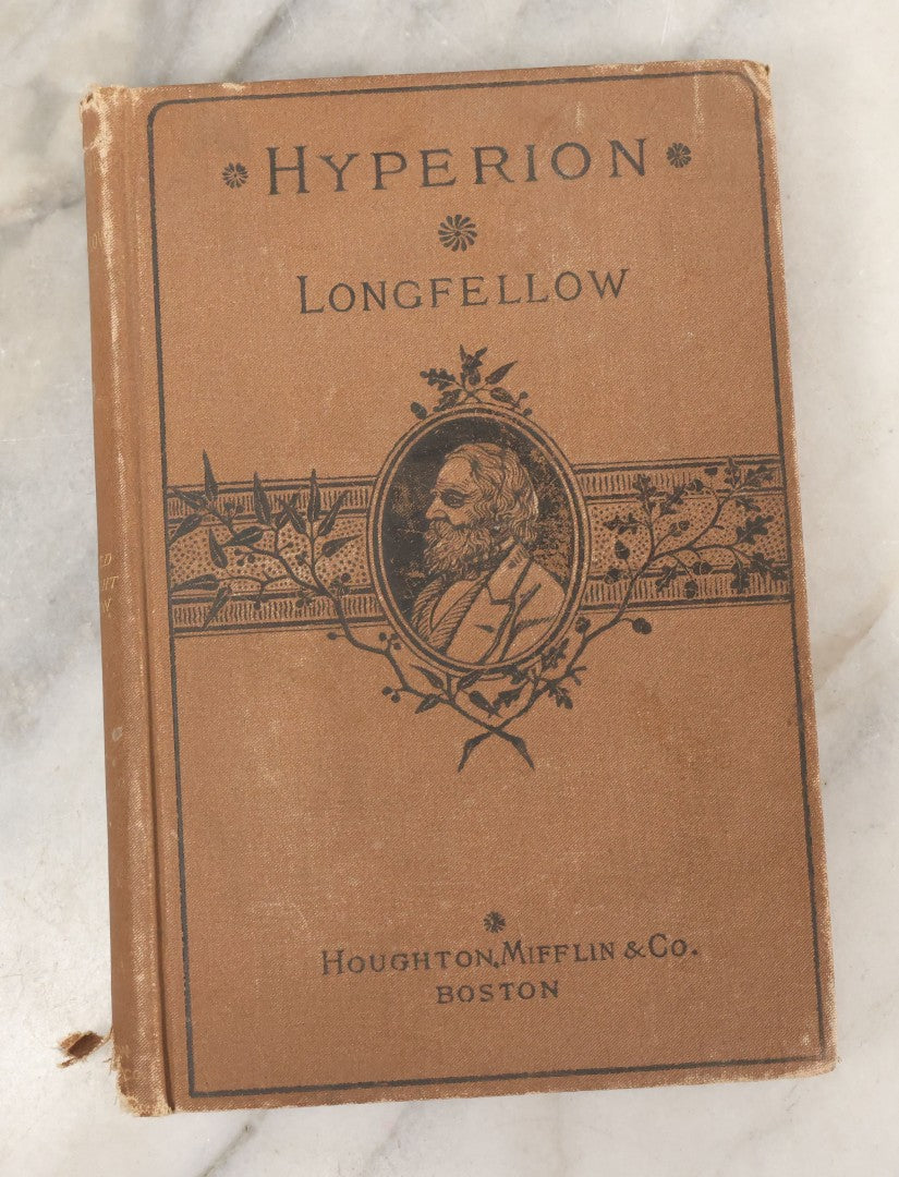 Lot 108 - "Hyperion: A Romance" Antique Novel By Henry Wadsworth Longfellow, Revised Edition, Houghton, Mifflin, And Company, Publishers, Boston, 1869