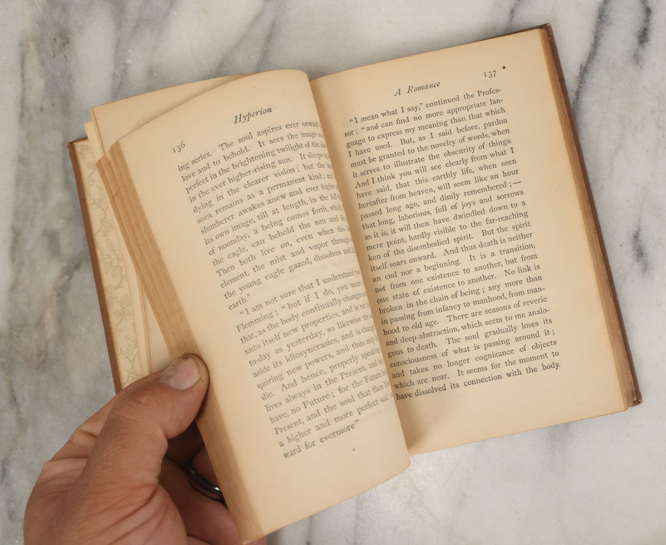 Lot 108 - "Hyperion: A Romance" Antique Novel By Henry Wadsworth Longfellow, Revised Edition, Houghton, Mifflin, And Company, Publishers, Boston, 1869