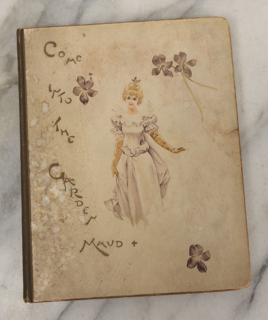 Lot 110 - "Come Into The Garden, Maud" Antique Illustrated Poetry Book By Alfred Tennyson With Designs By Edmund H. Garrett, Lee And Shepard, Publishers, Boston, 1893