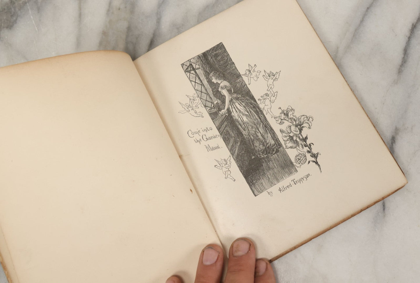 Lot 110 - "Come Into The Garden, Maud" Antique Illustrated Poetry Book By Alfred Tennyson With Designs By Edmund H. Garrett, Lee And Shepard, Publishers, Boston, 1893