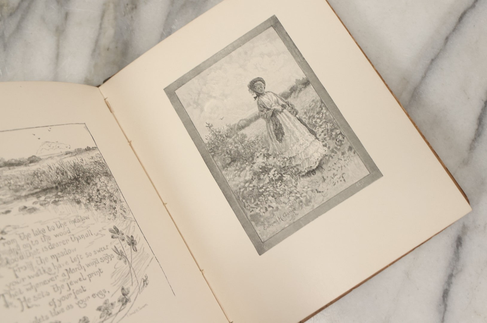 Lot 110 - "Come Into The Garden, Maud" Antique Illustrated Poetry Book By Alfred Tennyson With Designs By Edmund H. Garrett, Lee And Shepard, Publishers, Boston, 1893