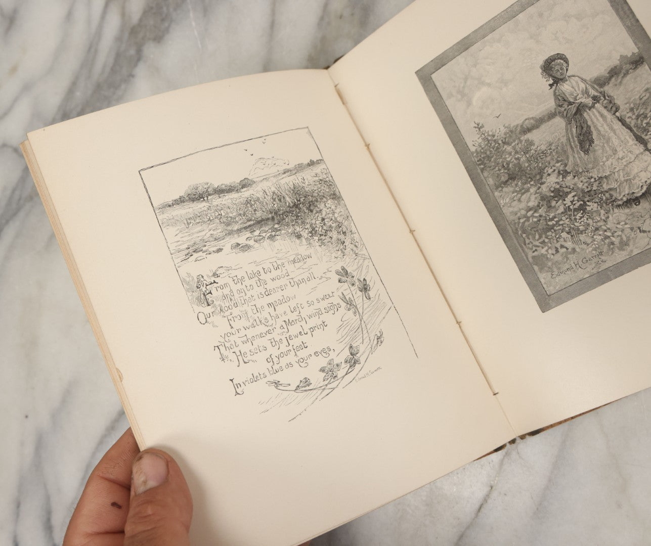 Lot 110 - "Come Into The Garden, Maud" Antique Illustrated Poetry Book By Alfred Tennyson With Designs By Edmund H. Garrett, Lee And Shepard, Publishers, Boston, 1893