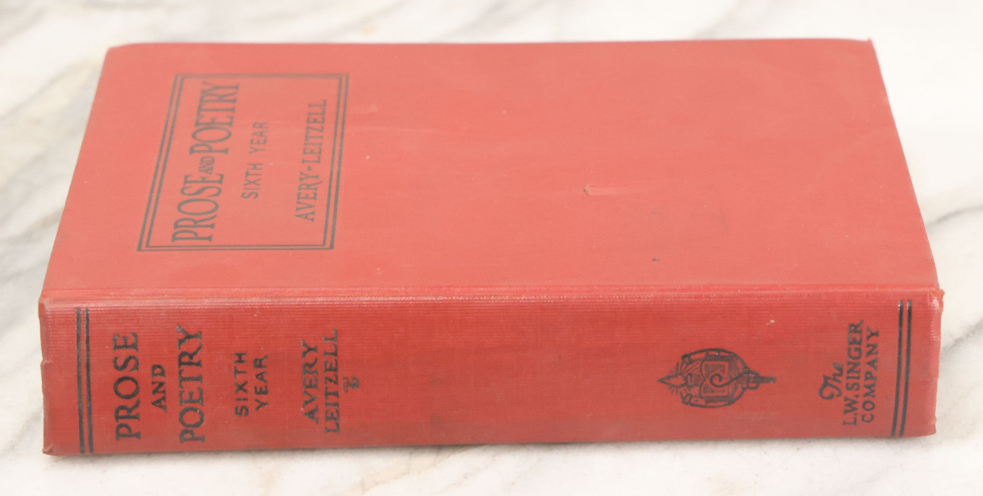Lot 114 - "Prose And Poetry For The Sixth Year, Including A Study Of The Life And Poems Of Rudyard Kipling And Sir Walter Scott" Vintage School Textbook With Illustrations By Guy Brown Wiser, The L.W. Singer Company, Publisher, Syracuse, New York, 1929