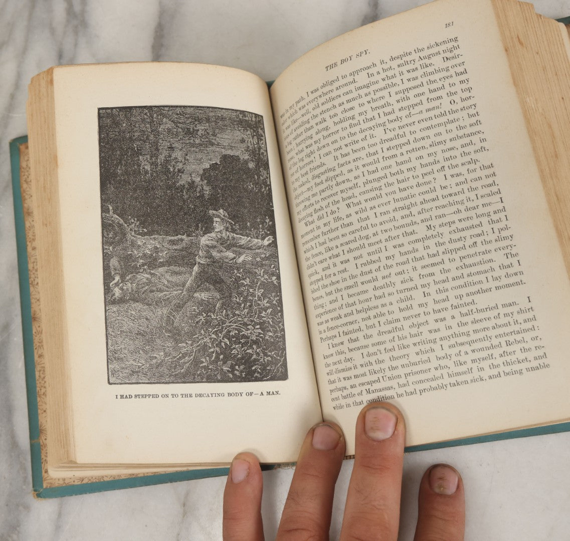 Lot 115 - "The Boy Spy: A Substantially True Record Of Events During The War Of Rebellion" Antique Civil War History Book By Major J.O. Kerbey, Illustrated, Belford, Clarke & Co., Publisher, Chicago, 1889