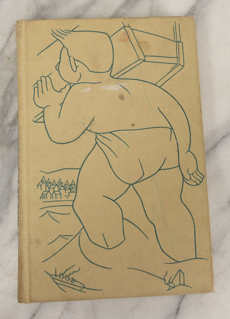 Lot 116 - "The Wonderful Adventures Of Paul Bunyan" Vintage Book Retold By Louis Untermeyer, Illustrated By Everett Gee Jackson, The Heritage Illustrated Bookshelf, Publisher, New York, 1945
