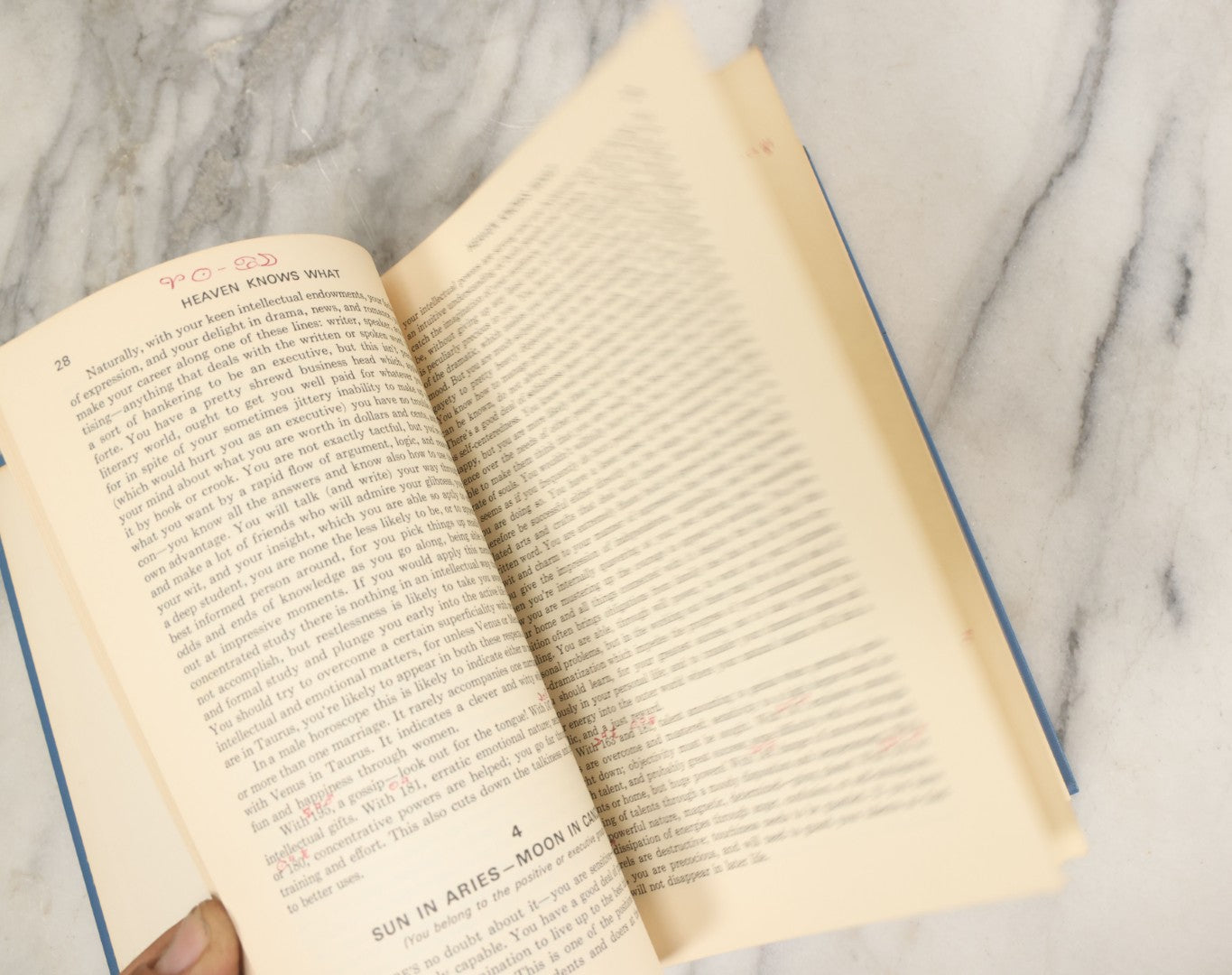 Lot 124 - "Heaven Knows What" Vintage Astrology And Horoscope Book By Grant Lewi, Llewellyn Publications, 1973, With Hand Filled Astrology Chart Scrap