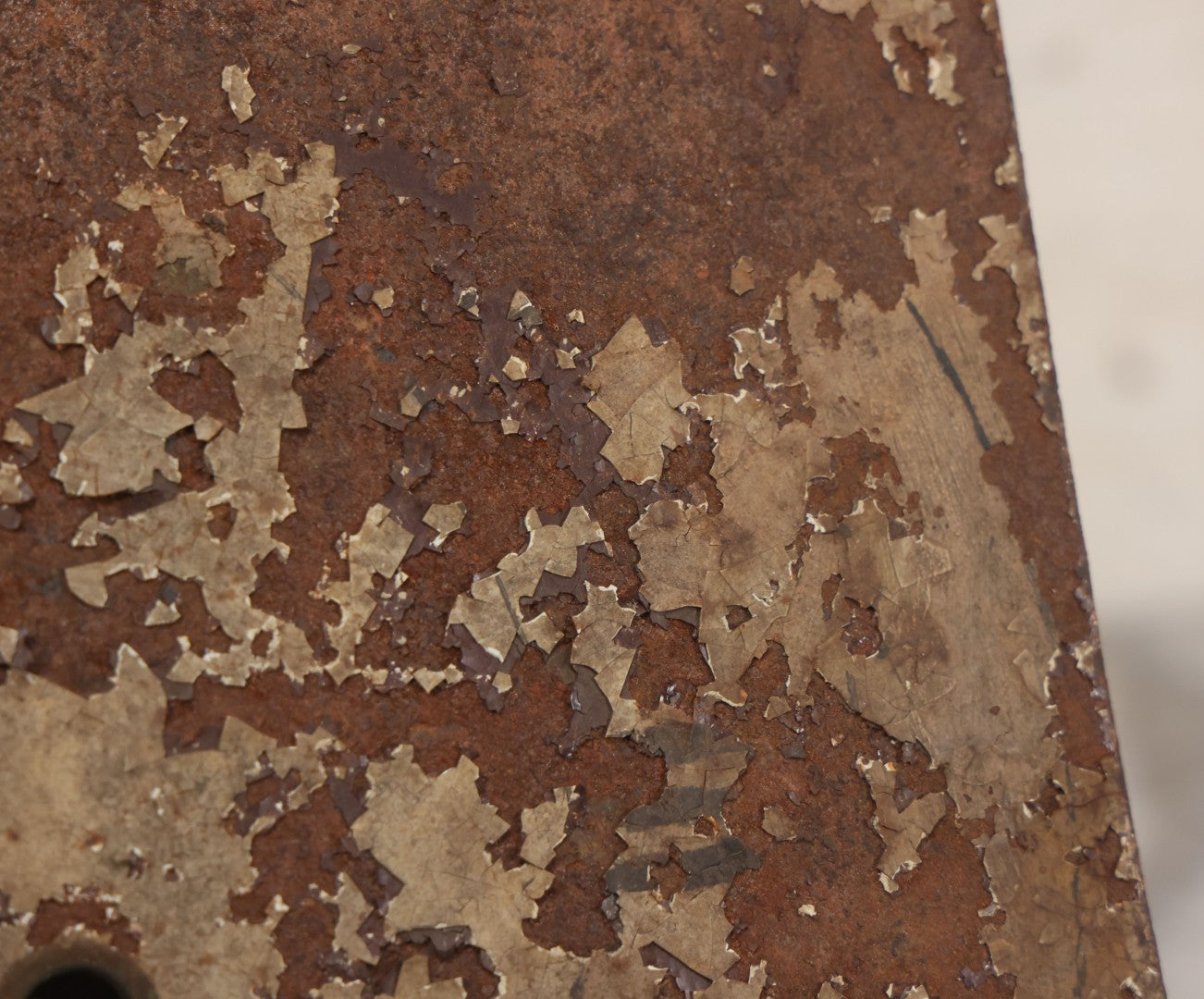 Lot 008 - Antique Hand-Painted Clock Dial By James Osborne, Birmingham, England, With Rolling Moon Phase Dial Featuring Moon Man, Landscape, And Ship Paintings, Clock Face Badly Worn, Includes Original Clock Works, Front 12-1/8" x 17-1/8"