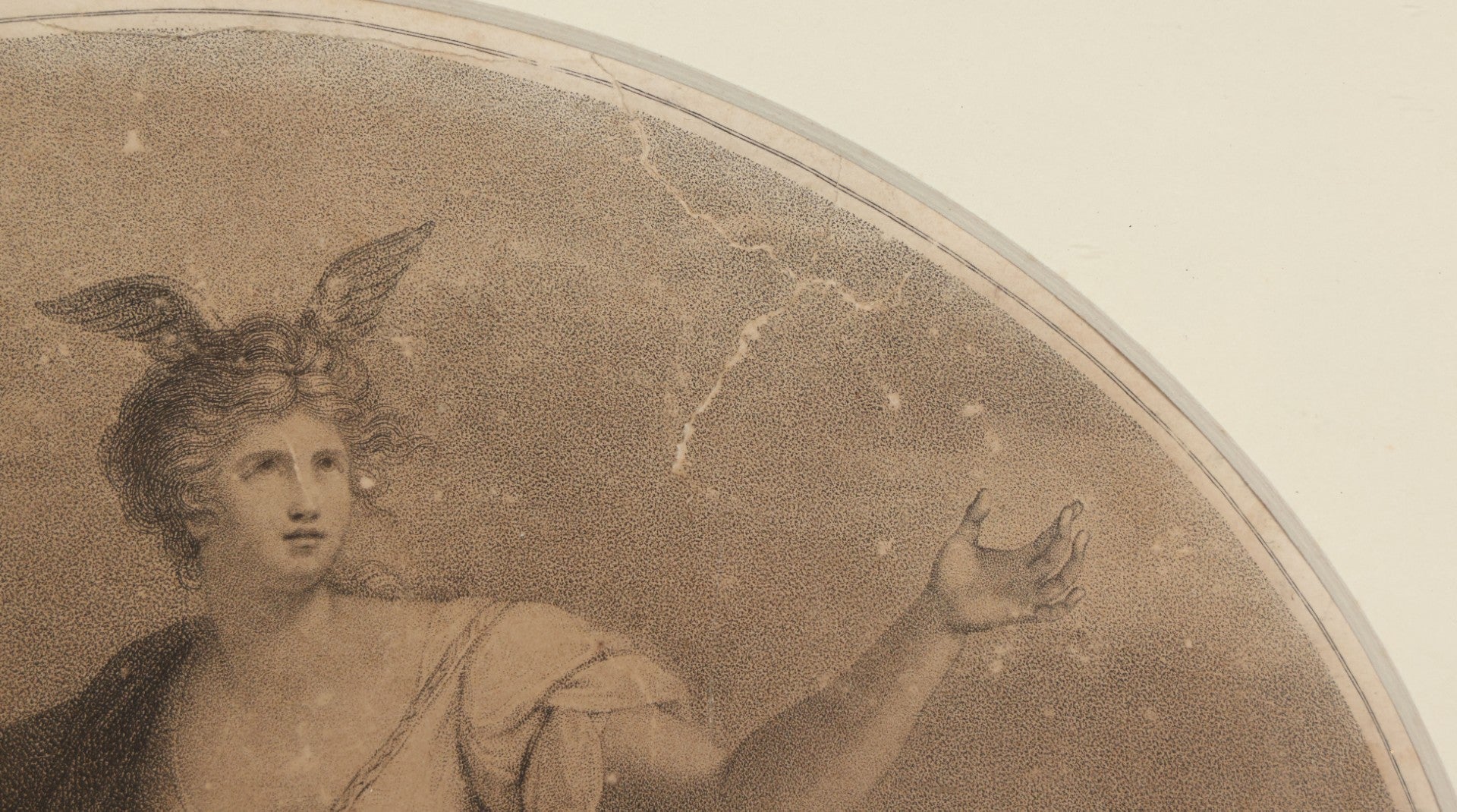 Lot 010 - Antique 18th Century Stipple Engraving, Allegorical Artwork Depicting Invention, Engraved By Francesco Bartolozzi After Angelica Kauffman, Published By John & Josiah Boydell, 1787, In Modern Frame, 16-1/8" x 13-1/2"