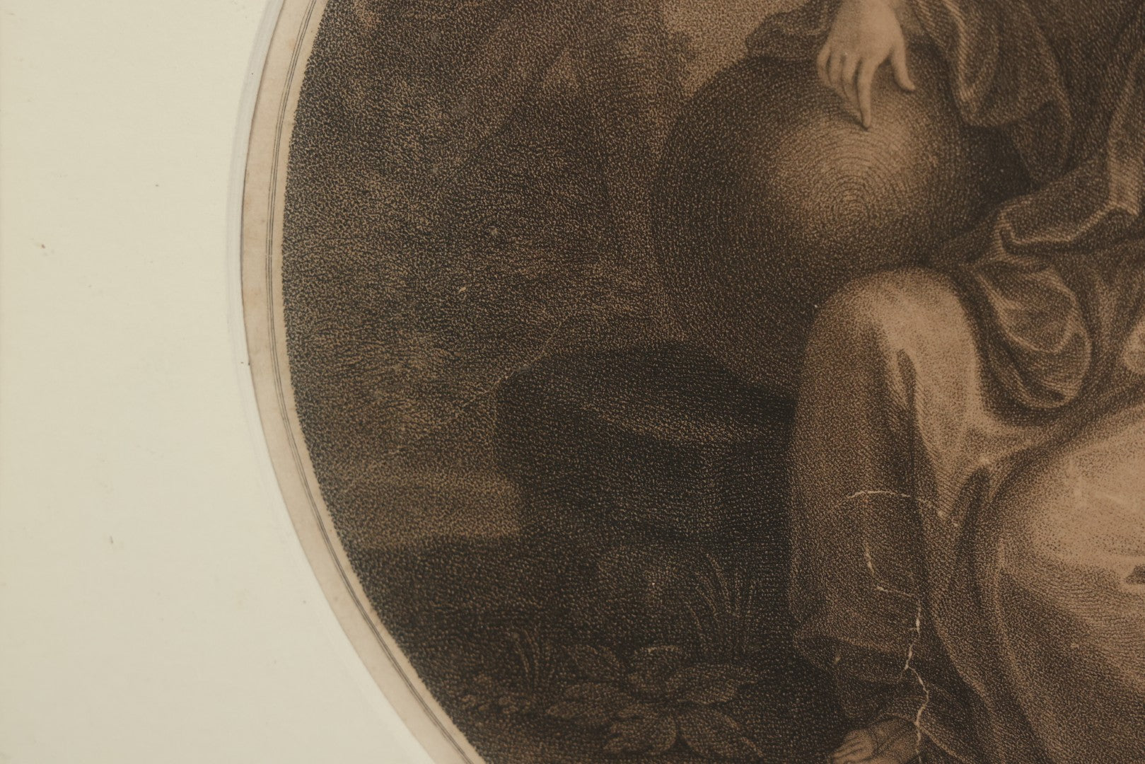 Lot 010 - Antique 18th Century Stipple Engraving, Allegorical Artwork Depicting Invention, Engraved By Francesco Bartolozzi After Angelica Kauffman, Published By John & Josiah Boydell, 1787, In Modern Frame, 16-1/8" x 13-1/2"