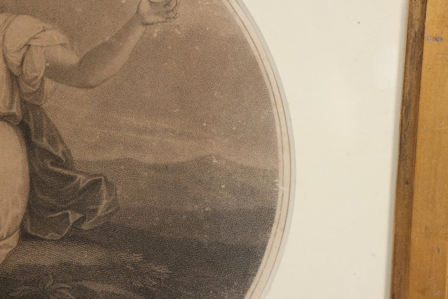 Lot 010 - Antique 18th Century Stipple Engraving, Allegorical Artwork Depicting Invention, Engraved By Francesco Bartolozzi After Angelica Kauffman, Published By John & Josiah Boydell, 1787, In Modern Frame, 16-1/8" x 13-1/2"