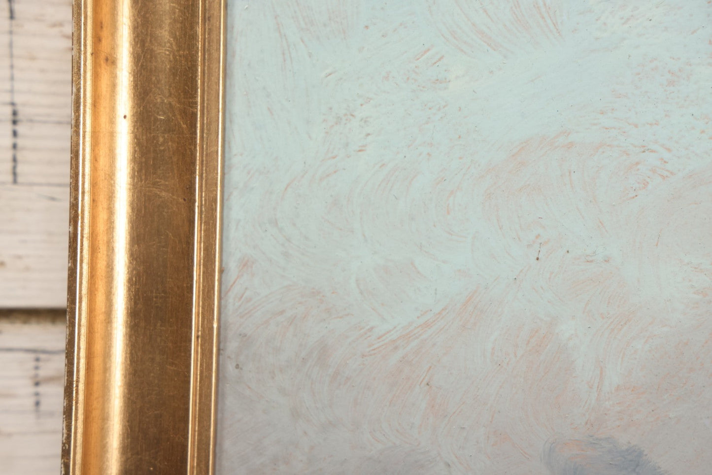 Lot 011 - Antique Oil On Board Painting Of Kronborg Castle, Helsingor, Denmark, Inspiration For Elsinore In William Shakespeare's "Hamlet," In Frame, 18-1/4" x 14-3/4"