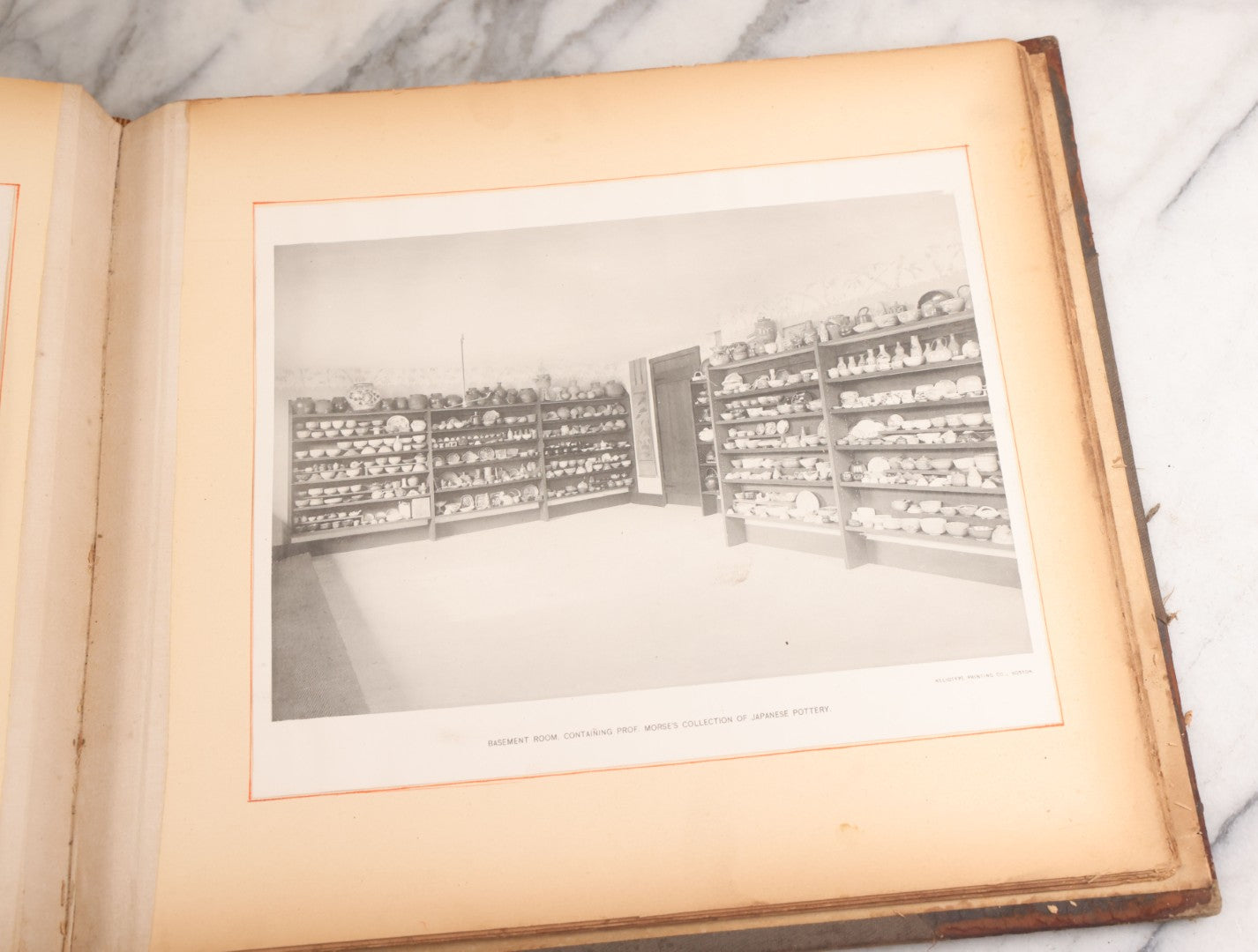 Lot 012 - Antique Scrapbook Containing Many Fine Art Prints, Clippings, And Scraps, With Handwritten Titles And Hand Painted Red Pinstriping, Works Include "The Fortuneteller" After A. Glisbenti, "Isabella With The Head Of Lorenzo," And Others
