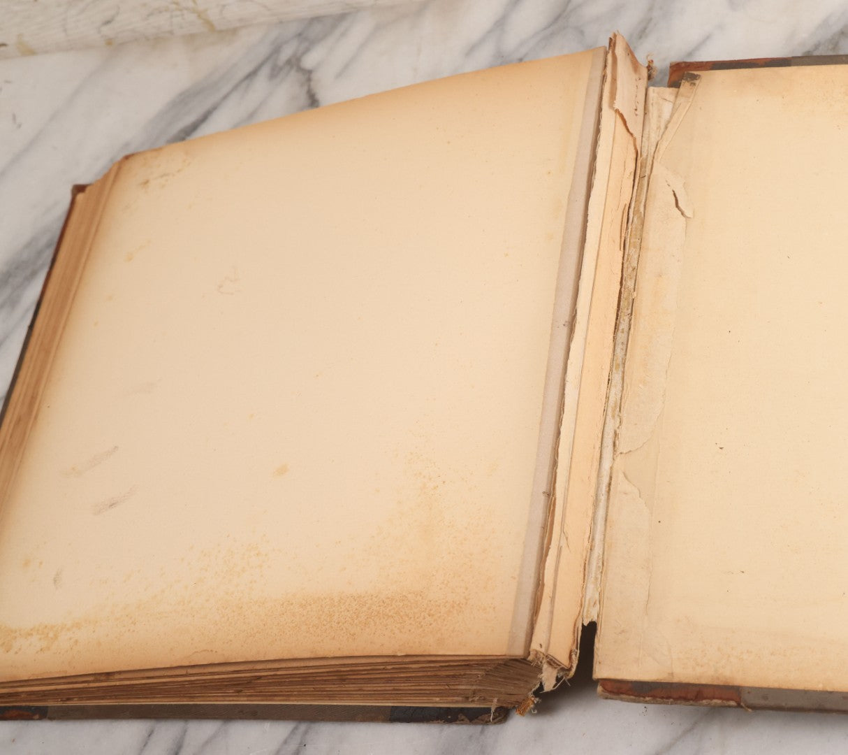 Lot 012 - Antique Scrapbook Containing Many Fine Art Prints, Clippings, And Scraps, With Handwritten Titles And Hand Painted Red Pinstriping, Works Include "The Fortuneteller" After A. Glisbenti, "Isabella With The Head Of Lorenzo," And Others