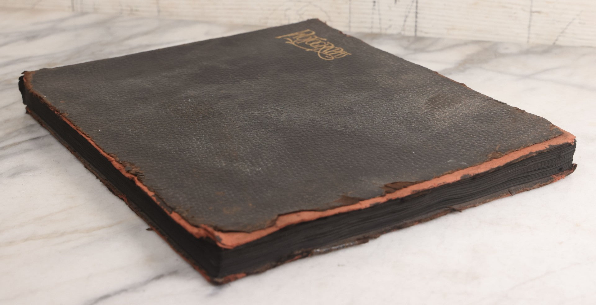 Lot 013 - Antique Snapshot Photo Album Containing 250+ Photographs Including Baseball Game & Player In An "Amherst" Jersey, Travel On Ship "Cape Diamond," Quebec, Italy, Hot Air Balloons, Early Passenger Airplane, Egyptian Pyramids And Sphinx, Circa 1920