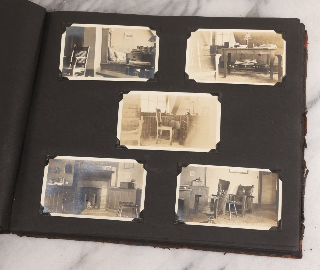 Lot 013 - Antique Snapshot Photo Album Containing 250+ Photographs Including Baseball Game & Player In An "Amherst" Jersey, Travel On Ship "Cape Diamond," Quebec, Italy, Hot Air Balloons, Early Passenger Airplane, Egyptian Pyramids And Sphinx, Circa 1920