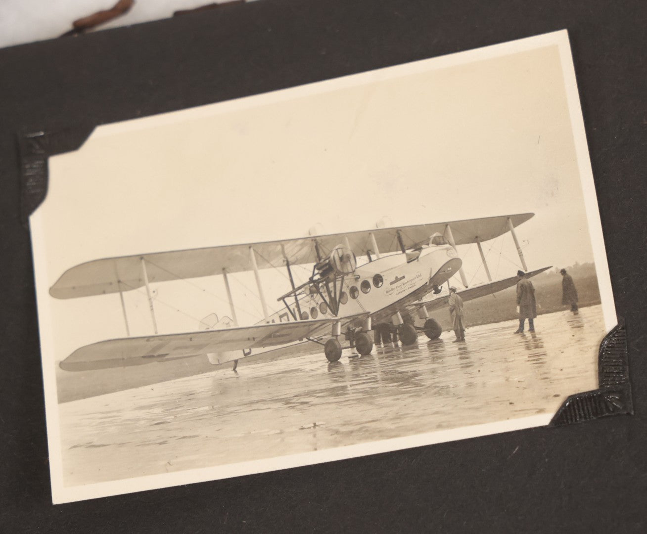 Lot 013 - Antique Snapshot Photo Album Containing 250+ Photographs Including Baseball Game & Player In An "Amherst" Jersey, Travel On Ship "Cape Diamond," Quebec, Italy, Hot Air Balloons, Early Passenger Airplane, Egyptian Pyramids And Sphinx, Circa 1920