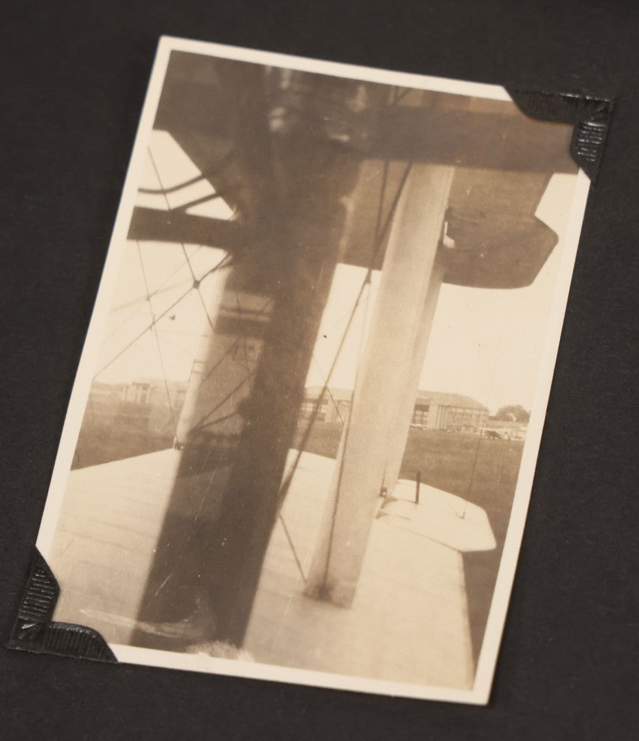 Lot 013 - Antique Snapshot Photo Album Containing 250+ Photographs Including Baseball Game & Player In An "Amherst" Jersey, Travel On Ship "Cape Diamond," Quebec, Italy, Hot Air Balloons, Early Passenger Airplane, Egyptian Pyramids And Sphinx, Circa 1920