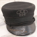 Lot 017 - Antique Odd Fellows I.O.O.F. Lodge No. 223 Uniform Cap With Three Links Motif Manufactured By H.D. Bowker, Milford, Massachusetts, Size 7-1/8, Marked "Shawmade," Note Wear To Visor
