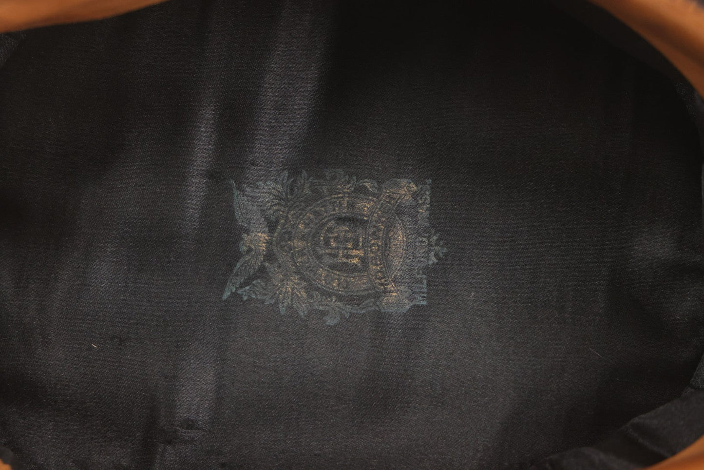 Lot 017 - Antique Odd Fellows I.O.O.F. Lodge No. 223 Uniform Cap With Three Links Motif Manufactured By H.D. Bowker, Milford, Massachusetts, Size 7-1/8, Marked "Shawmade," Note Wear To Visor