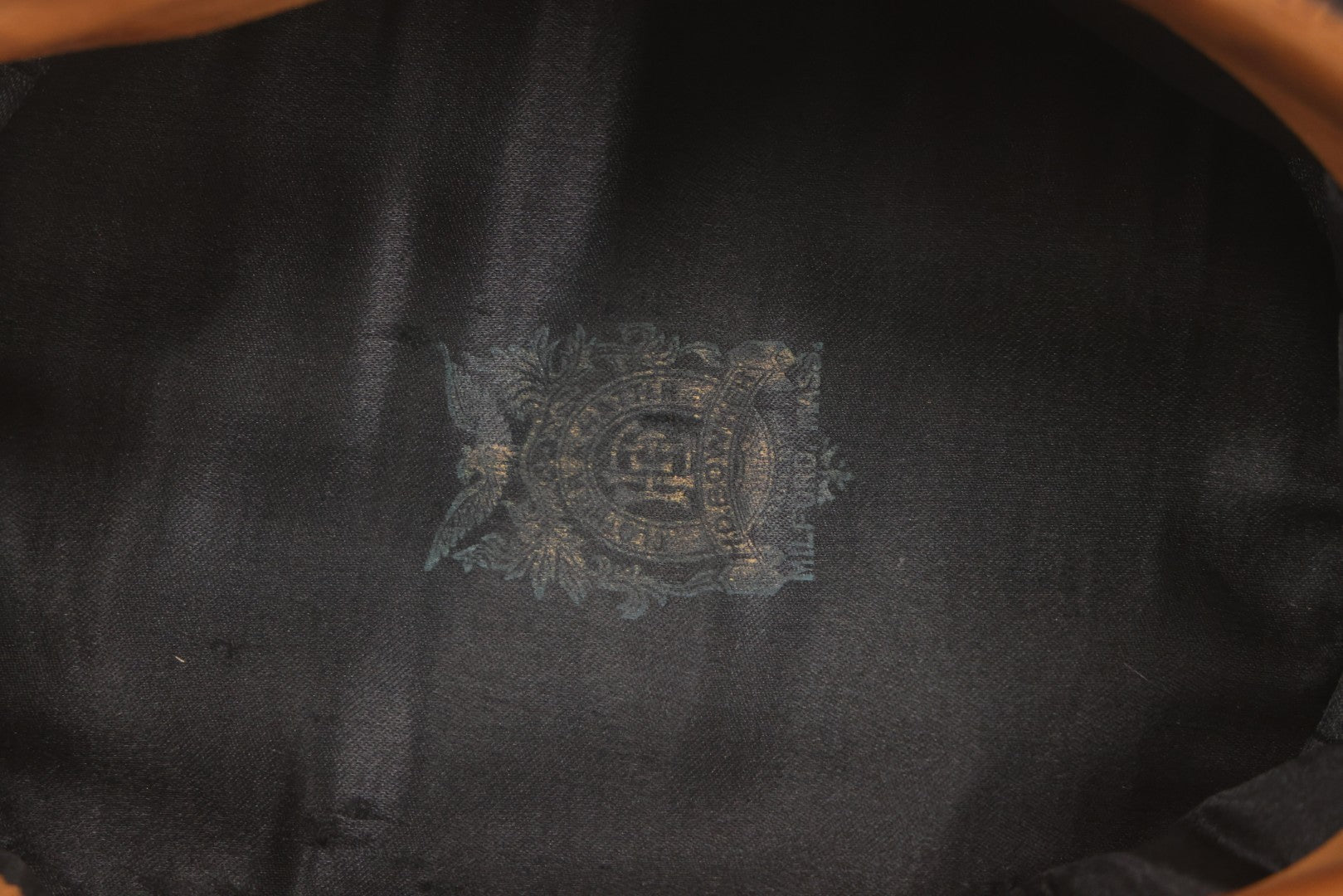 Lot 017 - Antique Odd Fellows I.O.O.F. Lodge No. 223 Uniform Cap With Three Links Motif Manufactured By H.D. Bowker, Milford, Massachusetts, Size 7-1/8, Marked "Shawmade," Note Wear To Visor