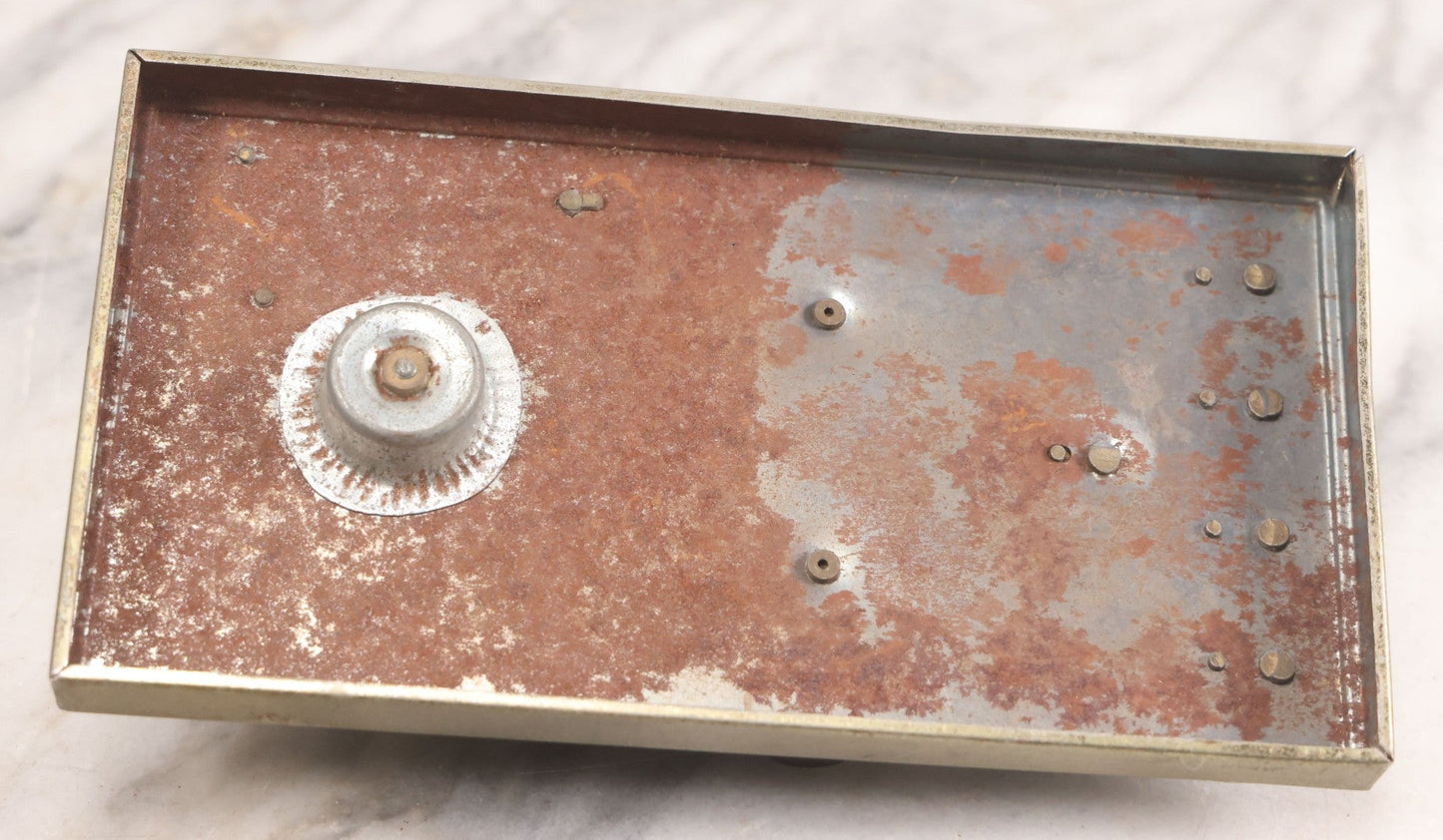 Lot 028 - Vintage Metal Novelty Desk Stapler With Morse Code Telegraph Key Form, Copyright 1967 By Criterion International Ltd.