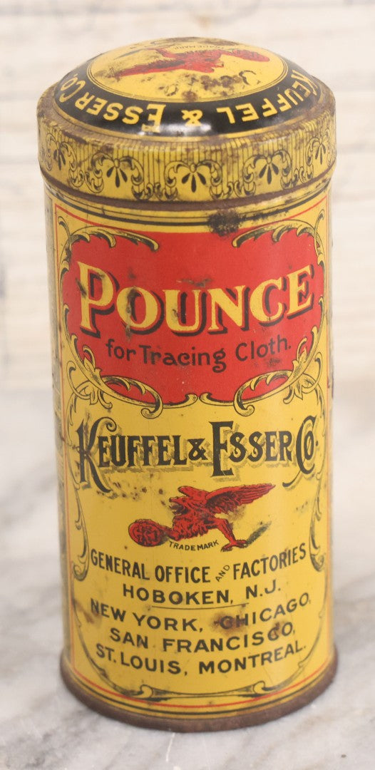 Lot 030 - Antique Lithographed Tin With Contents, Pounce Powder For Tr ...