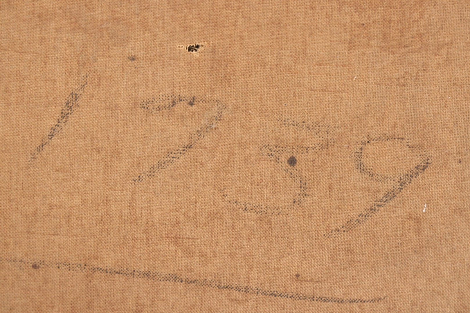 Lot 031 - Antique 19th Century Oil On Canvas Still Life Painting Of Fruit, Apples, Grapes, Etc., Note Heavy Wear And Tear, Poor Condition, Artist Signed Lower Right, Illegible, 20" x 14"