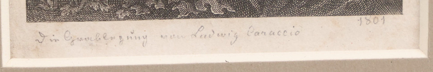 Lot 035 - Antique 19th Century German Engraving Of "The Lamentation Over The Dead Christ," After Ludwig Caraccio, 1801, In Modern Frame, 8-1/4" x 9-1/4"