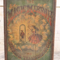 Lot 047 - Antique Lithographed Wooden Toy Box For "The Magic Mirror Or Wonderful Transformations" With Fairy Princess And Prince Characters, By Mcloughlin Bros., New York, Empty