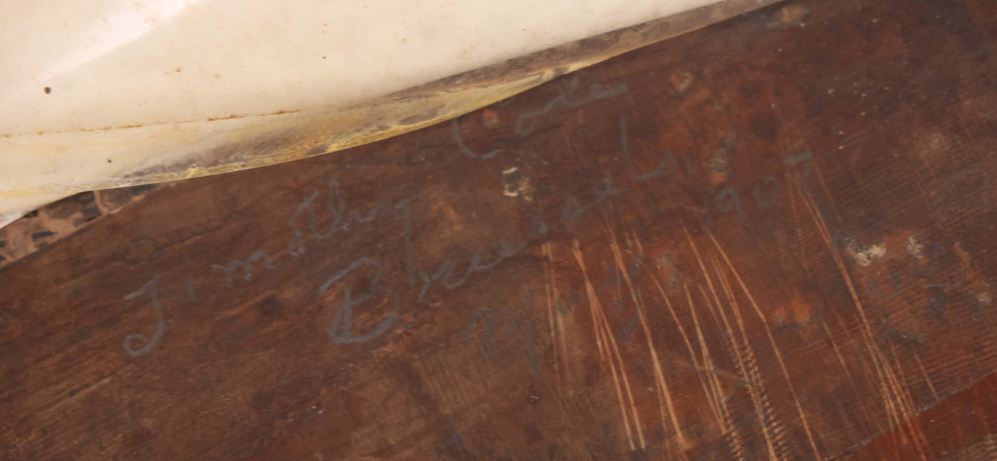 Lot 051 - Antique Original Engraved Wood Printing Block By Timothy Cole (American, 1852-1931) After Sir William Beechey (1753-1839), Girl Playing With Bubbles With Dog, Artist Signed Lower Left And On Verso, With Provenance And Print, In Custom Frame