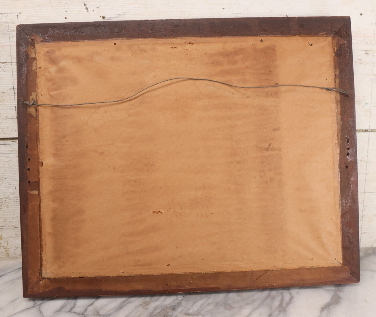 Lot 053 - Antique Hand Colored Lithograph Of Three Puppies, Titled "The Playful Family," Published By Currier And Ives, New York, In Deep Double Frame, 20-1/8" x 16-1/8"