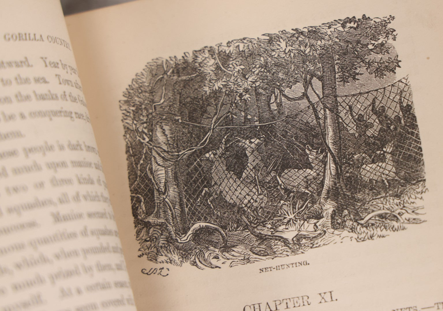 Lot 061 - "Stories Of The Gorilla Country, Narrated For Young People" Antique Book By Paul Du Chaillu, Illustrated, Gilded Gorilla Illustration On Cover, Harper & Brothers Publishers, New York, 1867