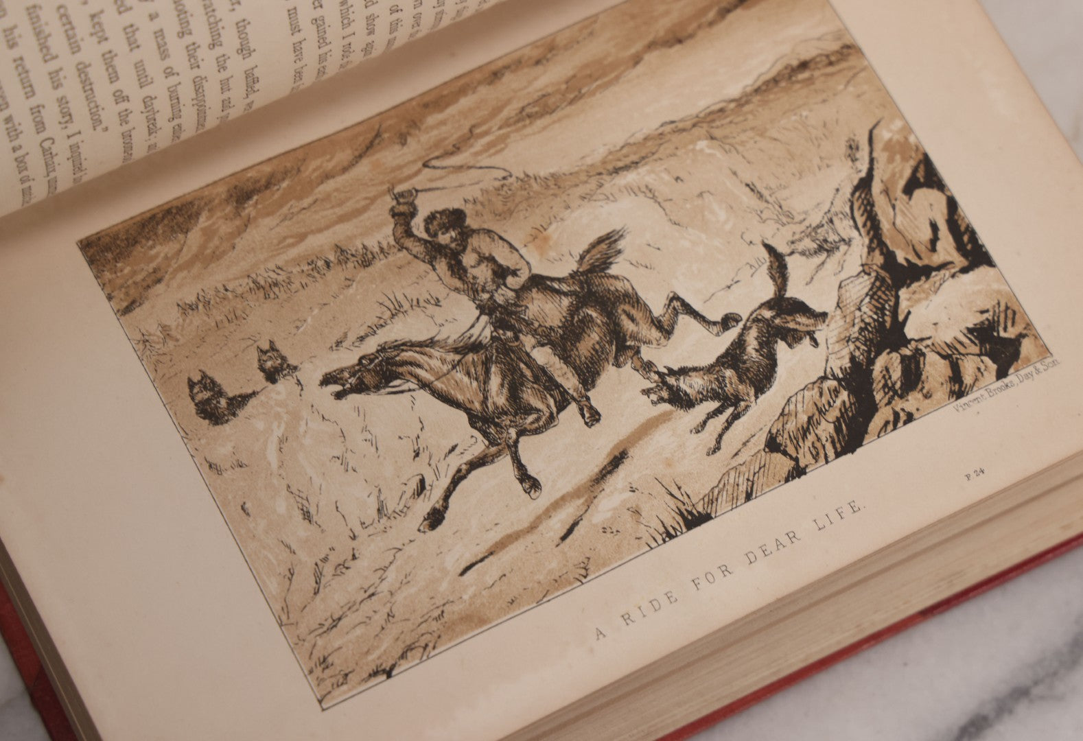 Lot 062 - "Wolf-Hunting And Wild Sport In Lower Brittany" Antique Book By Edward William Lewis Davies, With Illustrations By Col. H. Hope Crealock, Chapman And Hall, Publishers, 1875, First Edition, High Quality Rebinding