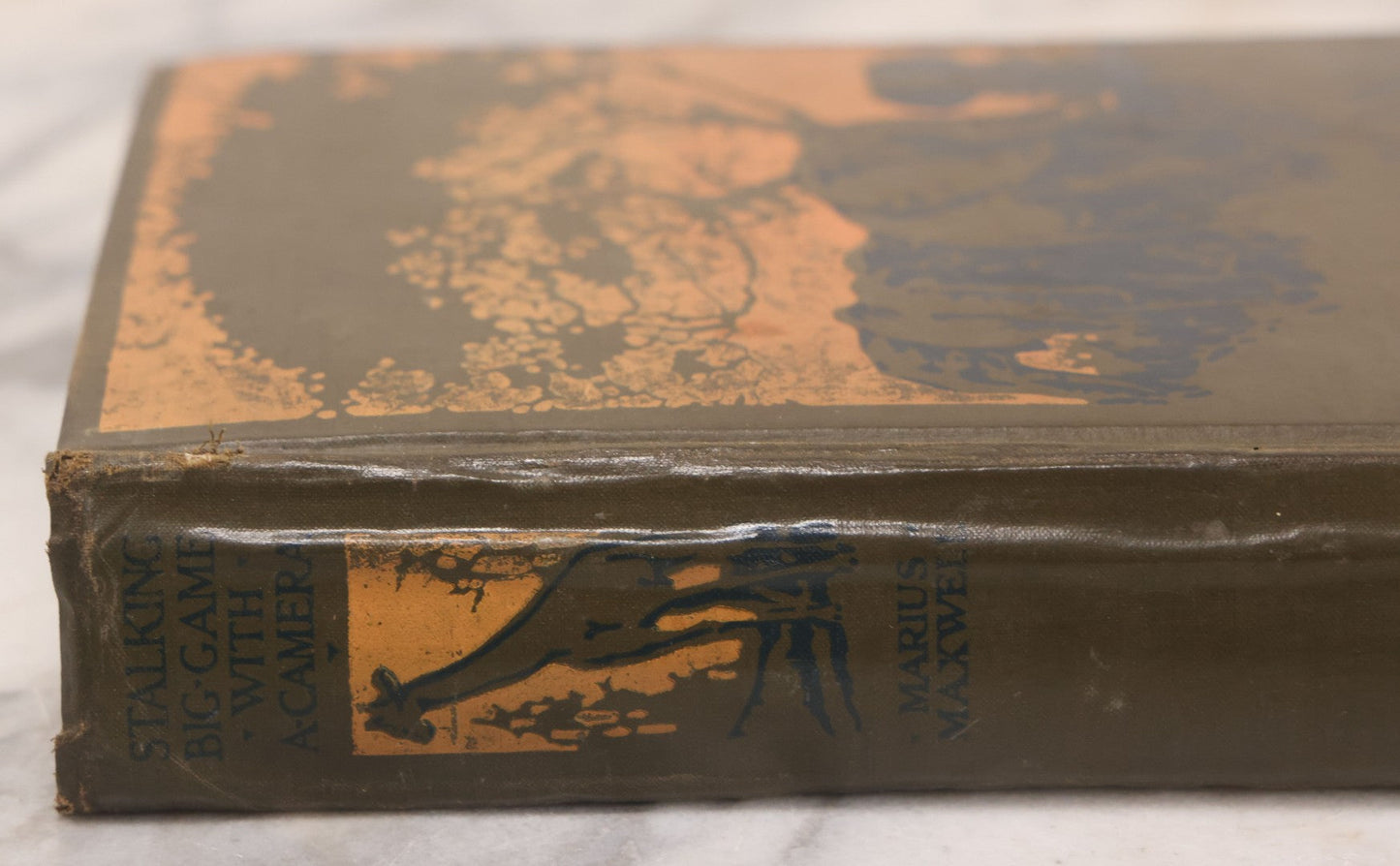 Lot 063 - "Stalking Big Game With A Camera In Equatorial Africa With A Monograph On The African Elephant" Antique Book By Marius Maxwell, Illustrated From Photographs By The Author, The Century Co., New York & London, 1924, First U.S. Edition