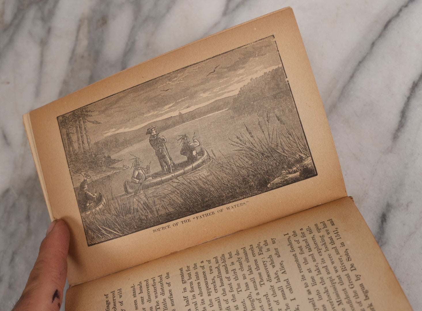 Lot 065 - "Down The Great River; Embracing An Account Of The Discovery Of The True Source Of The Mississippi" Antique Book By Captain Willard Glazier, Illustrated, Hubbard Brothers, Publishers, Philadelphia, 1889