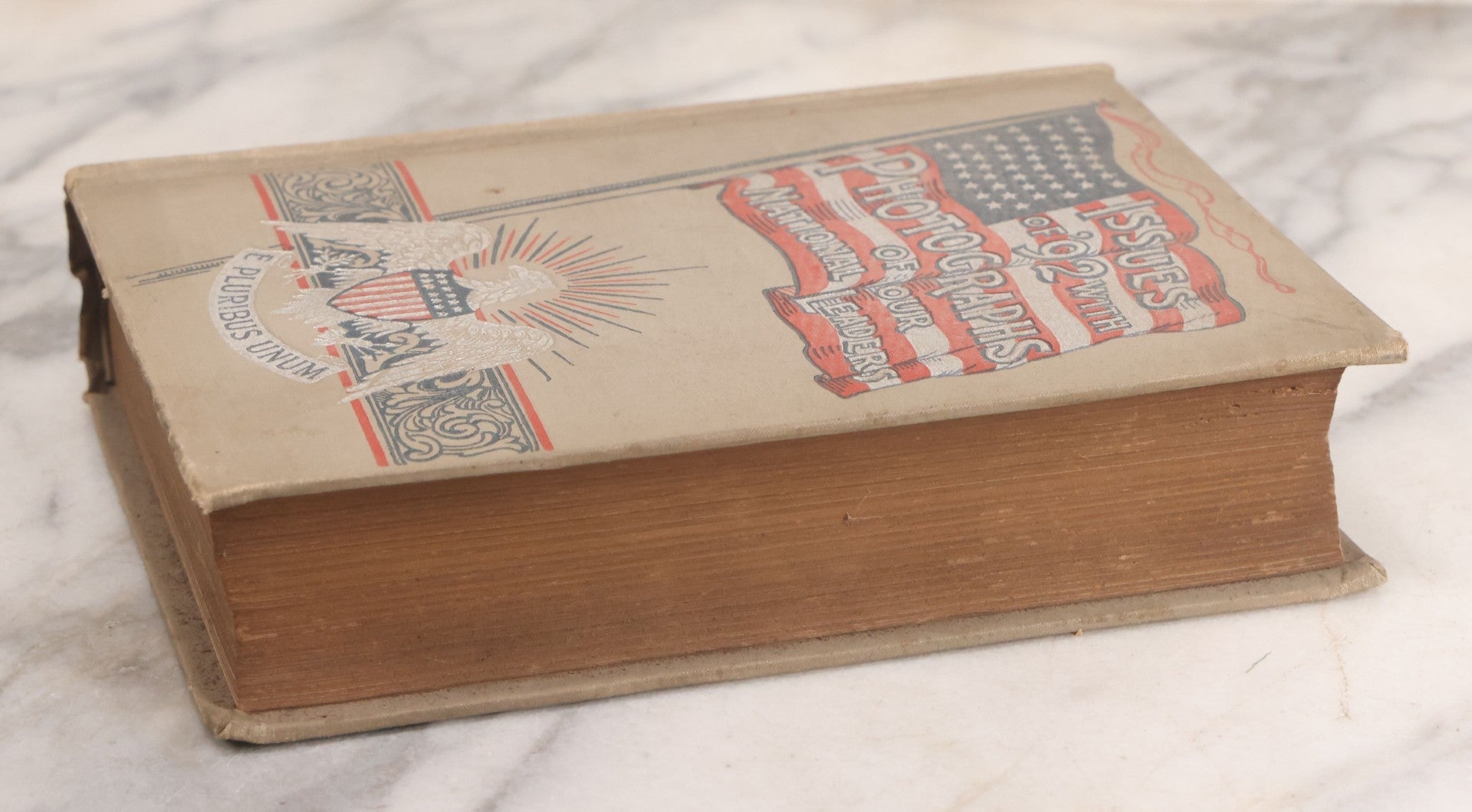 Lot 066 - "Men And Issues Of '92, A Grand National Portrait Gallery Containing Photographs Of Leading Men Of All Parties" Antique Book By James P. Boyd Covering The Candidates And Issues Of The U.S. Presidential Election, 1892, Publishers Union