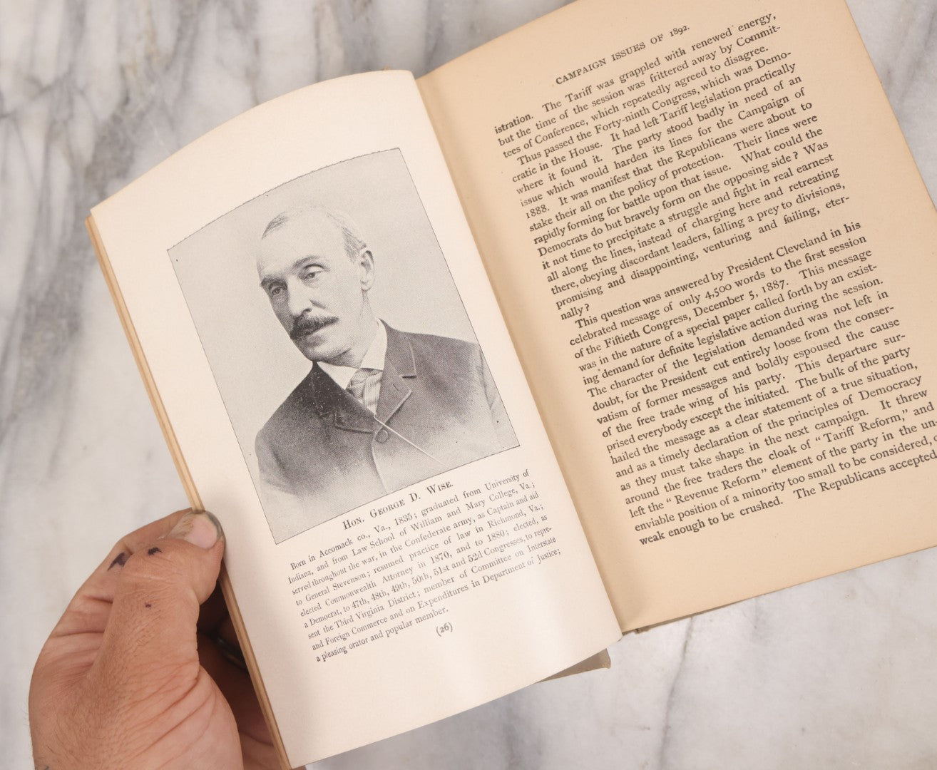 Lot 066 - "Men And Issues Of '92, A Grand National Portrait Gallery Containing Photographs Of Leading Men Of All Parties" Antique Book By James P. Boyd Covering The Candidates And Issues Of The U.S. Presidential Election, 1892, Publishers Union