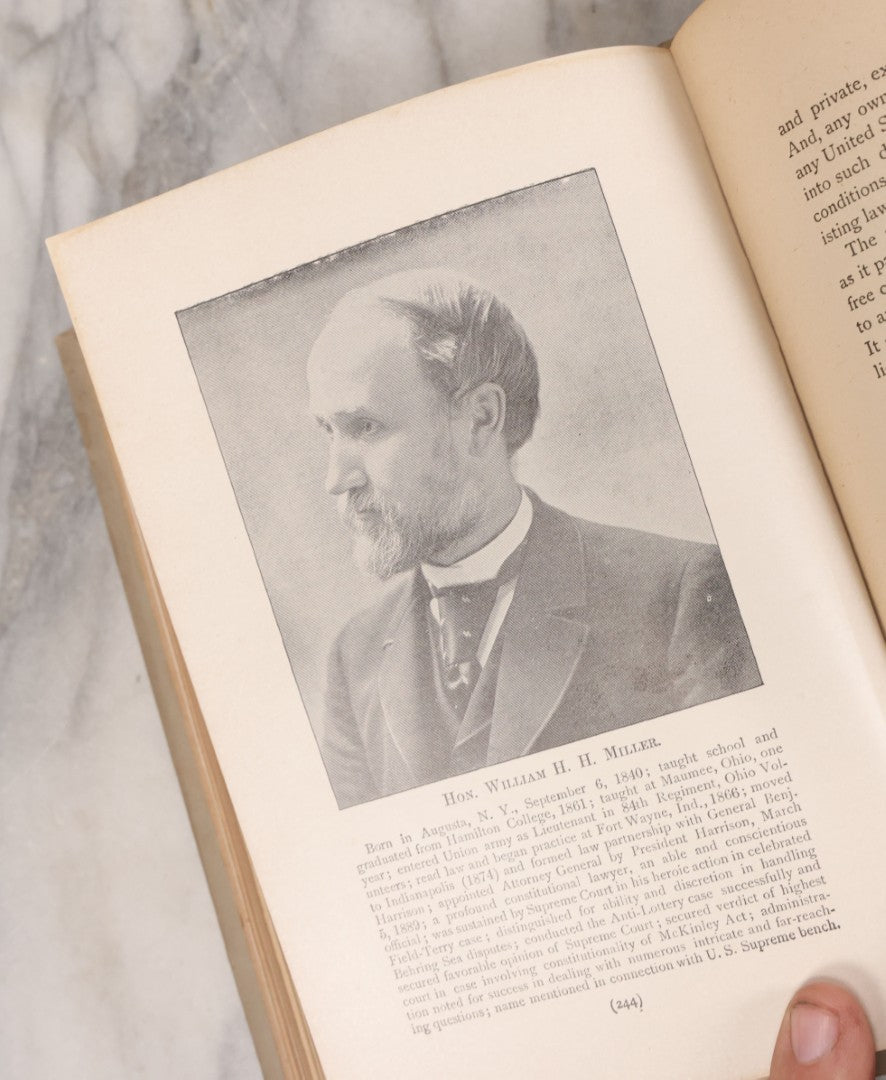 Lot 066 - "Men And Issues Of '92, A Grand National Portrait Gallery Containing Photographs Of Leading Men Of All Parties" Antique Book By James P. Boyd Covering The Candidates And Issues Of The U.S. Presidential Election, 1892, Publishers Union