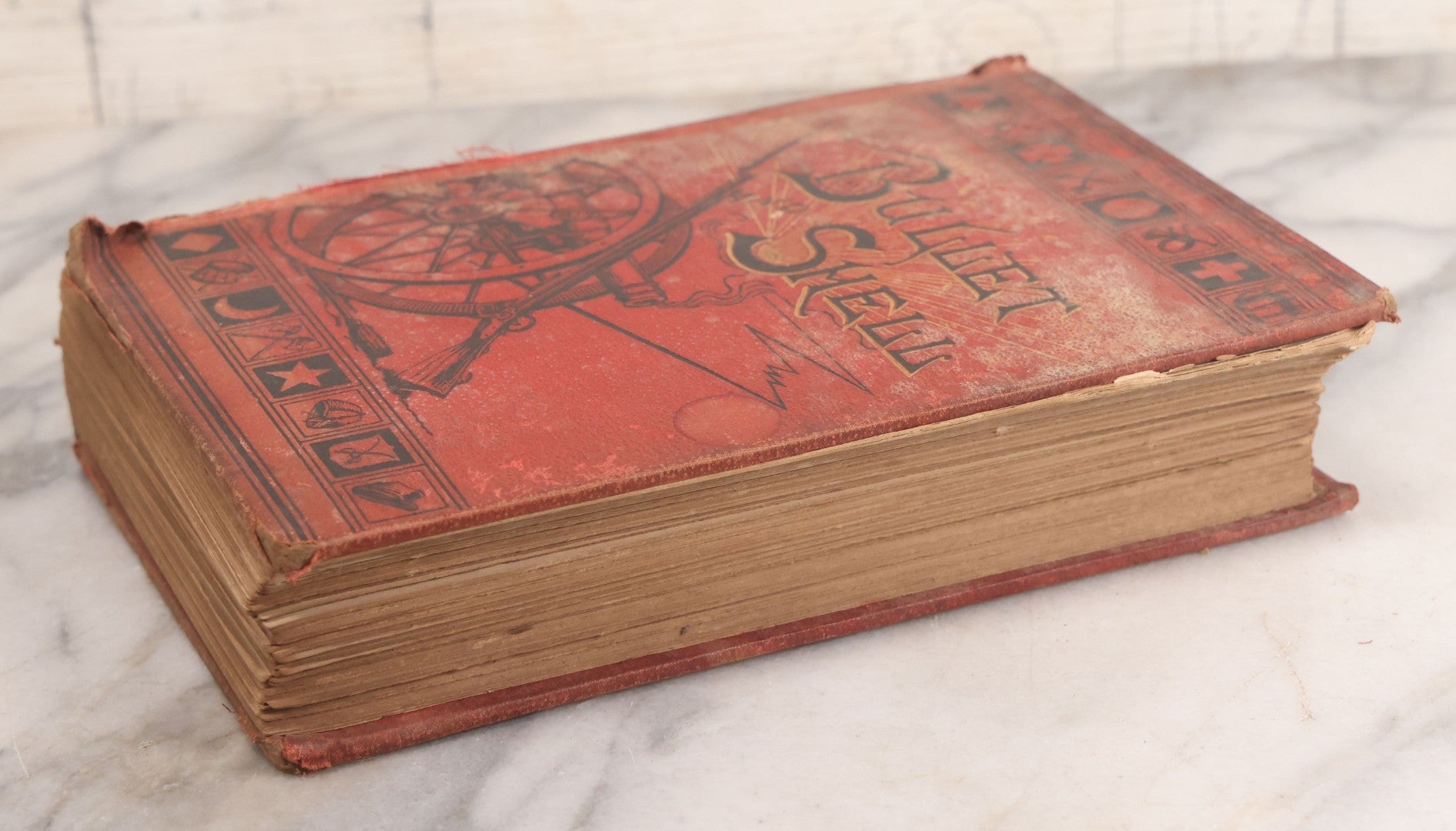 Lot 067 - "Bullet And Shell, War As A Soldier Saw It: Camp, March, And Picket; Battlefield And Bivouac; Prison And Hospital" Antique Civil War History Book By George F. Williams, Illustrated By Edwin Forbes, Ford, Howard, & Hulbert, Publishers, 1883