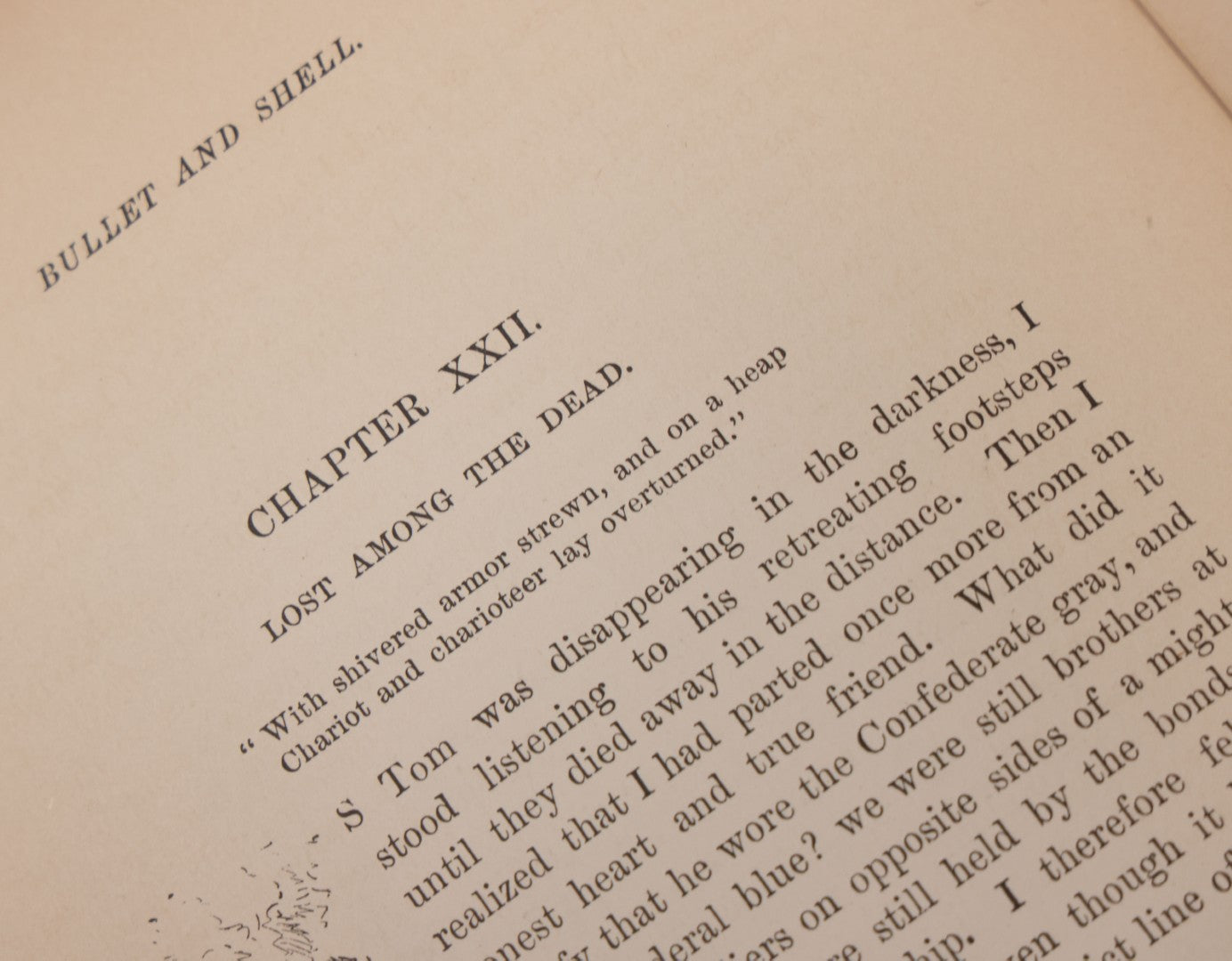 Lot 067 - "Bullet And Shell, War As A Soldier Saw It: Camp, March, And Picket; Battlefield And Bivouac; Prison And Hospital" Antique Civil War History Book By George F. Williams, Illustrated By Edwin Forbes, Ford, Howard, & Hulbert, Publishers, 1883