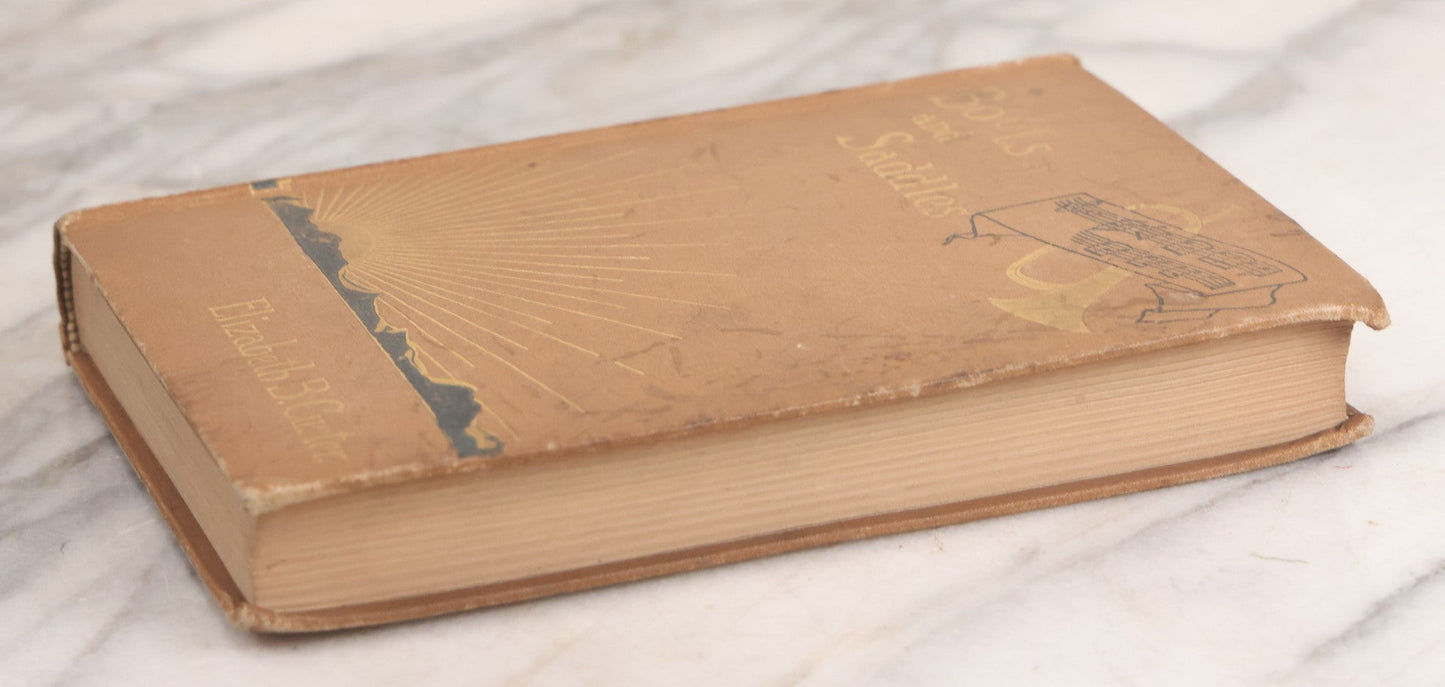 Lot 068 - "Boots And Saddles, Or Life In Dakota With General Custer" Antique Book By Elizabeth B. Custer, Widow Of General George Armstrong Custer, With Portrait And Map, Harper & Brothers, Publishers, New York, 1885