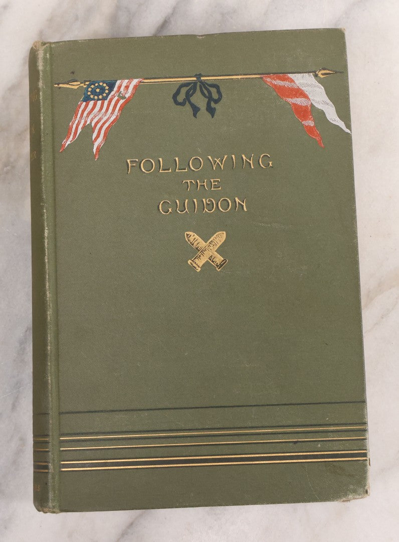 Lot 069 - "Following The Guidon" Antique Book By Elizabeth B. Custer, Widow Of General George Armstrong Custer, Covering The Washita Campaign Illustrated, Harper & Brothers, Publishers, New York, 1890